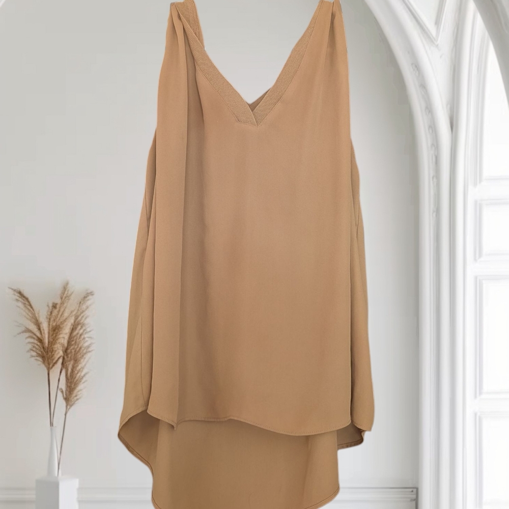 Worthington Light Brown Sleeveless Top